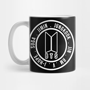 Emblem with names of BTS - Kpop - ARMY Mug